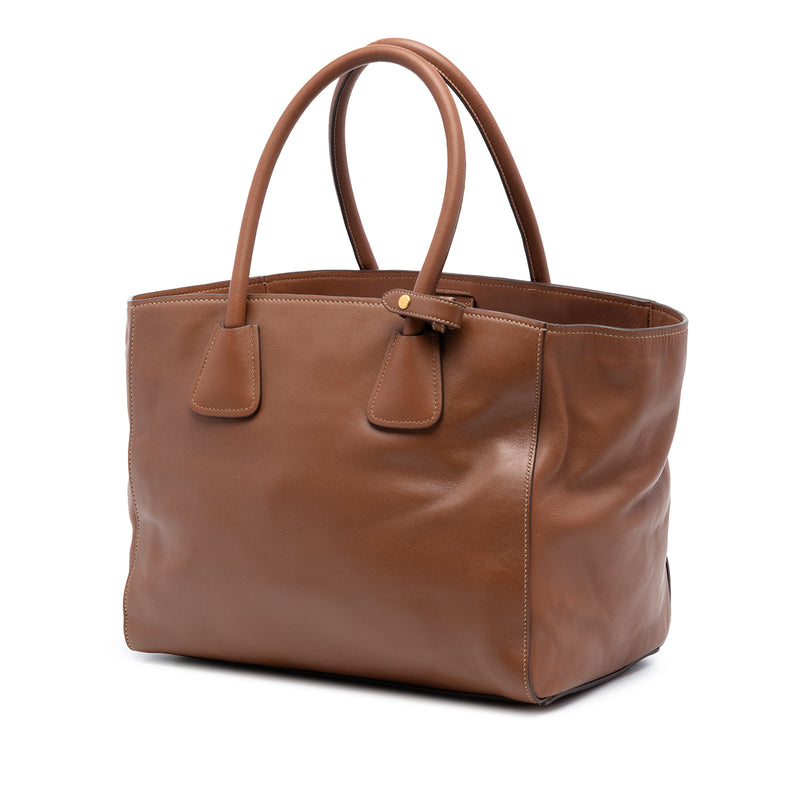 Soft Calf Front Pocket Open Convertible Tote - Image 2
