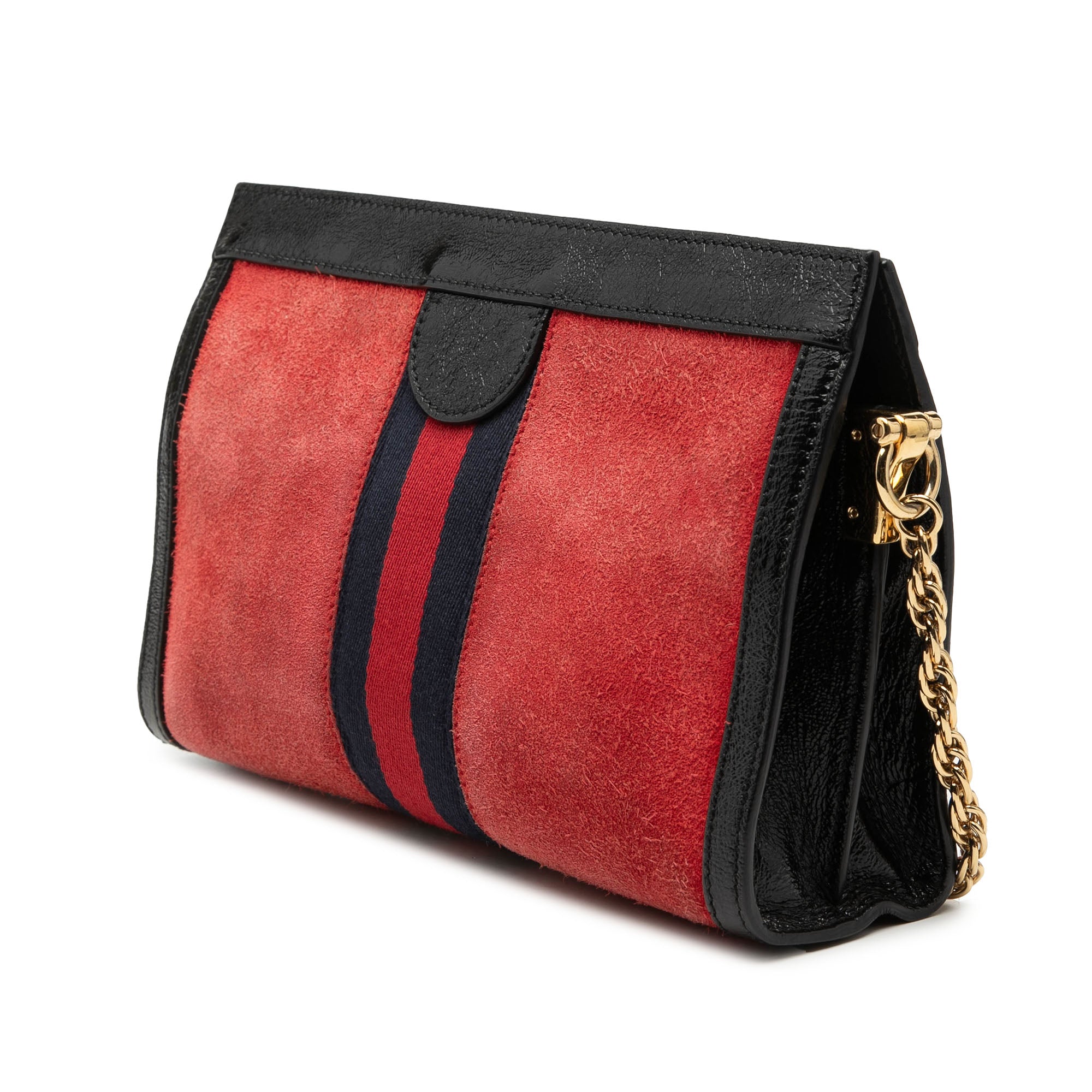Small Suede Web Ophidia Chain Crossbody - Image 2