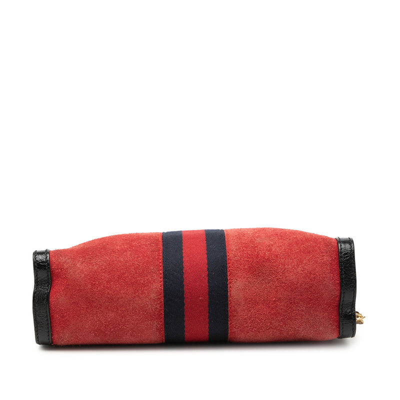 Small Suede Web Ophidia Chain Crossbody - Image 3