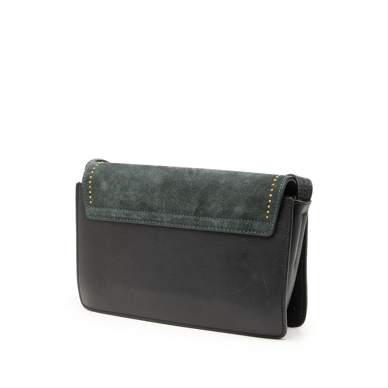 Small Studded Suede and Calfskin Faye Crossbody - Image 2