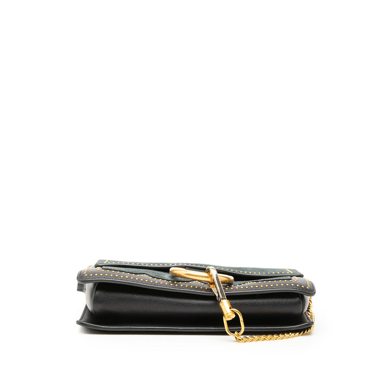 Small Studded Suede and Calfskin Faye Crossbody - Image 3