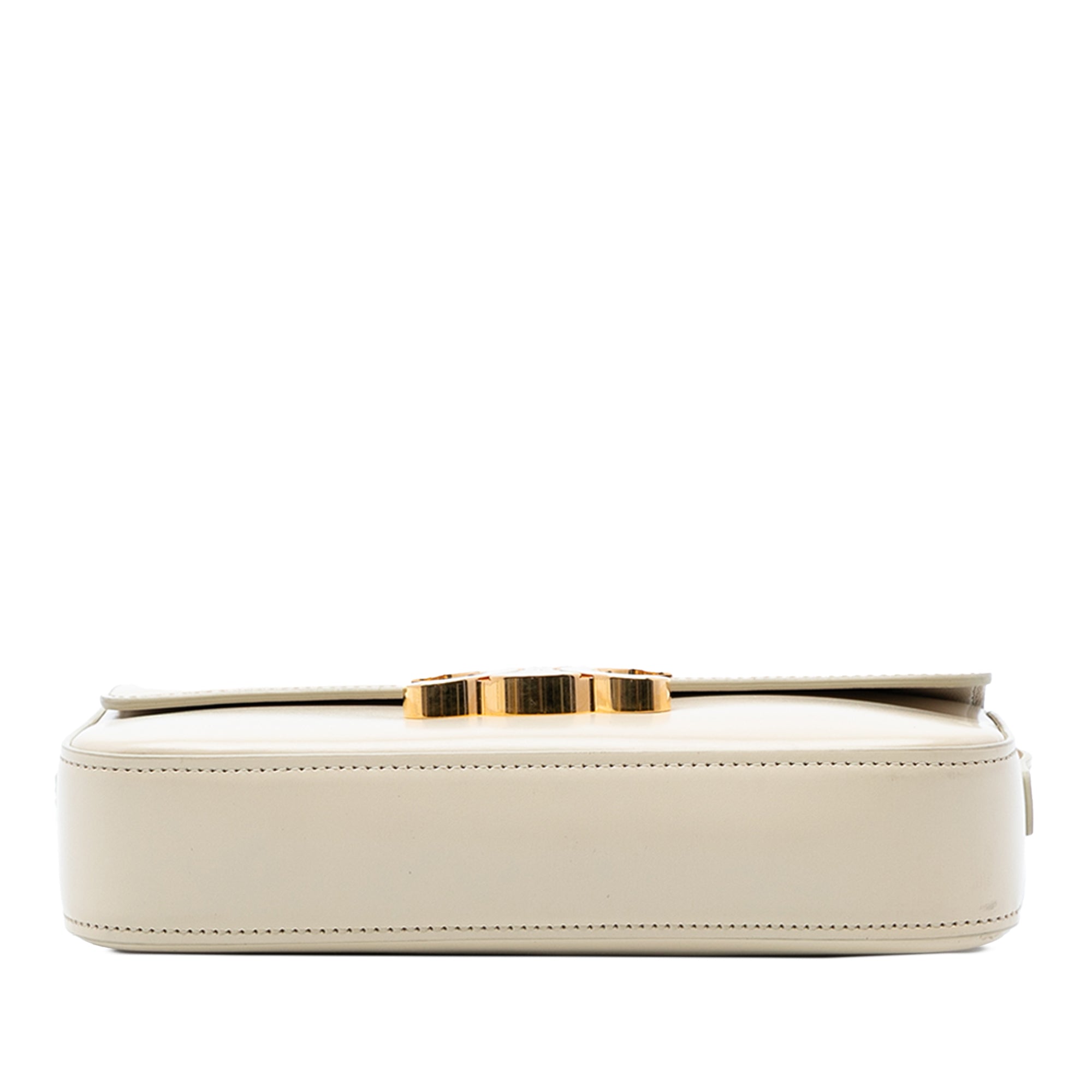Shiny Calfskin Triomphe Claude Shoulder Bag - Image 3