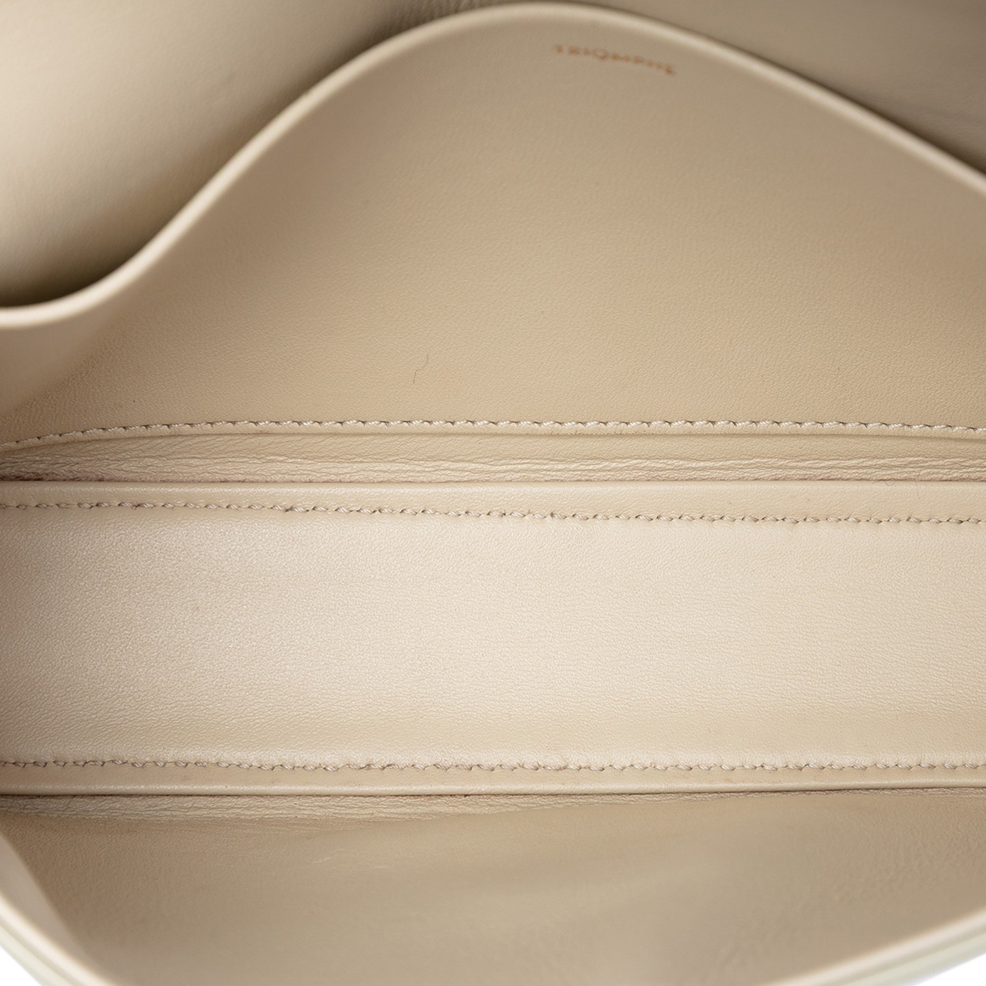 Shiny Calfskin Triomphe Claude Shoulder Bag - Image 4