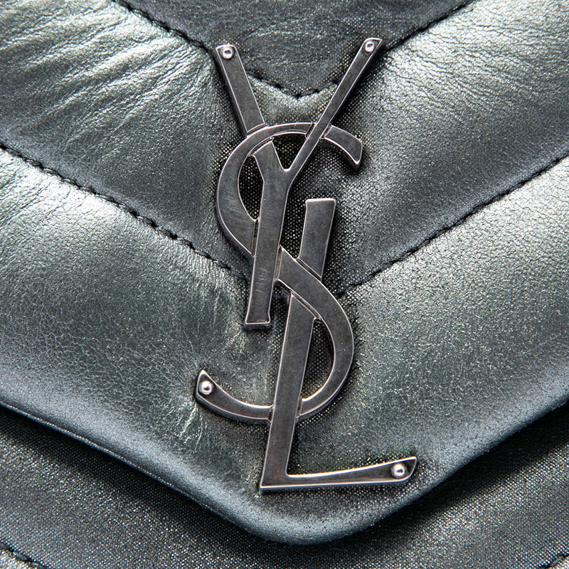 Small Matelasse Metallic Calfskin Monogram LouLou Shoulder Bag - Image 5