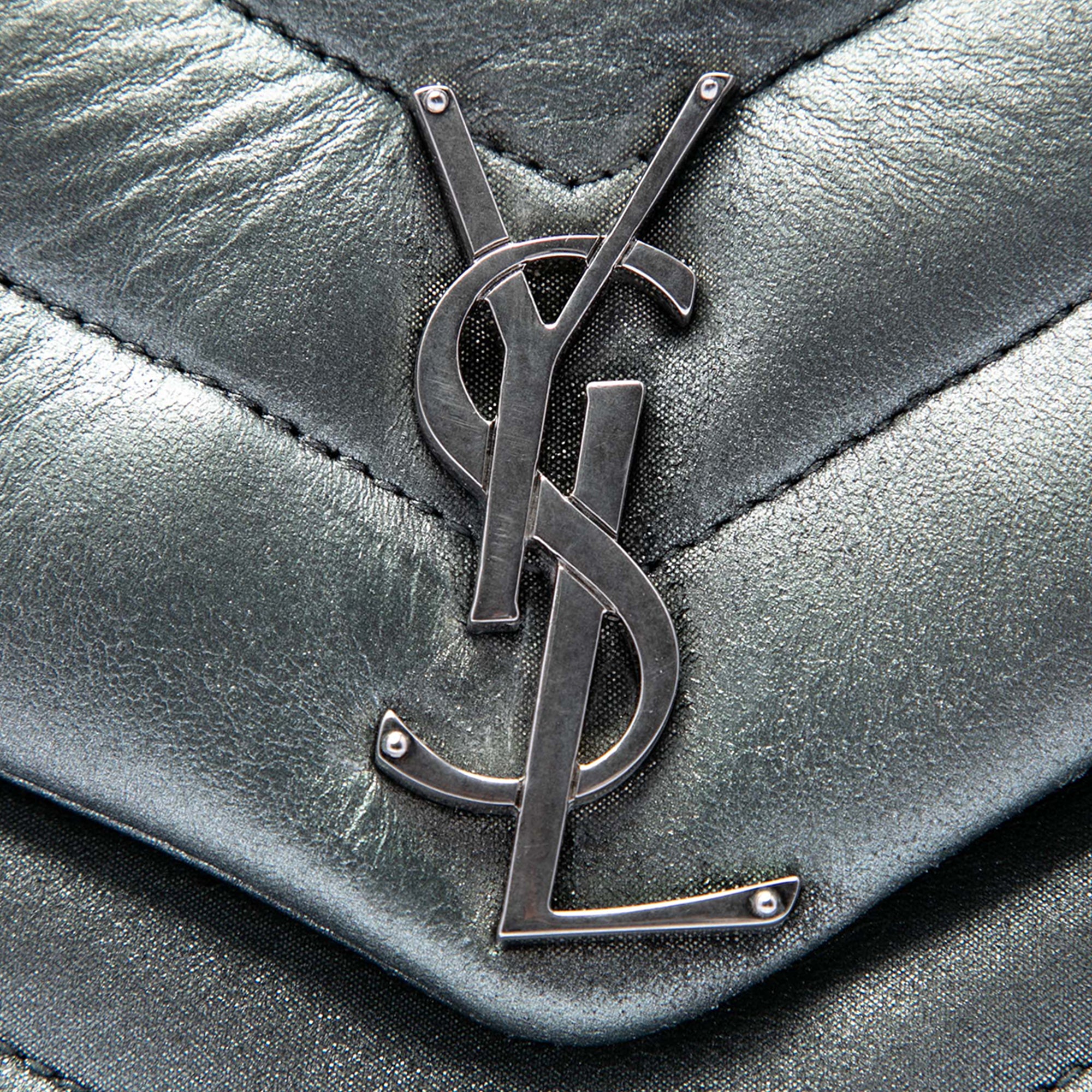 Small Matelasse Metallic Calfskin Monogram LouLou Shoulder Bag - Image 5