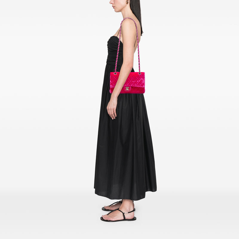 Medium Classic Velvet Double Flap - Image 5