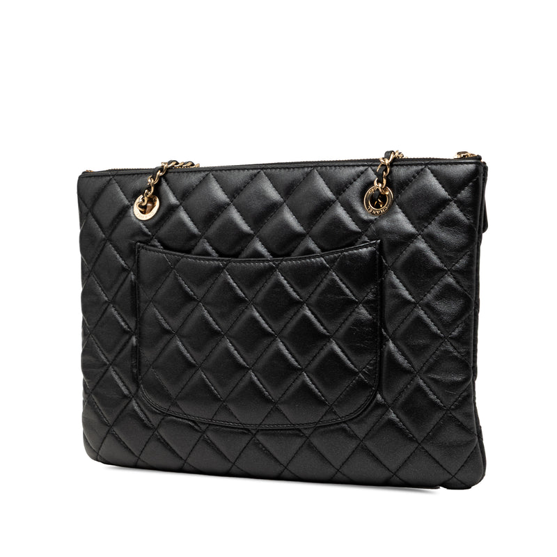 CC Quilted Lambskin Double Zip Crossbody - Image 2