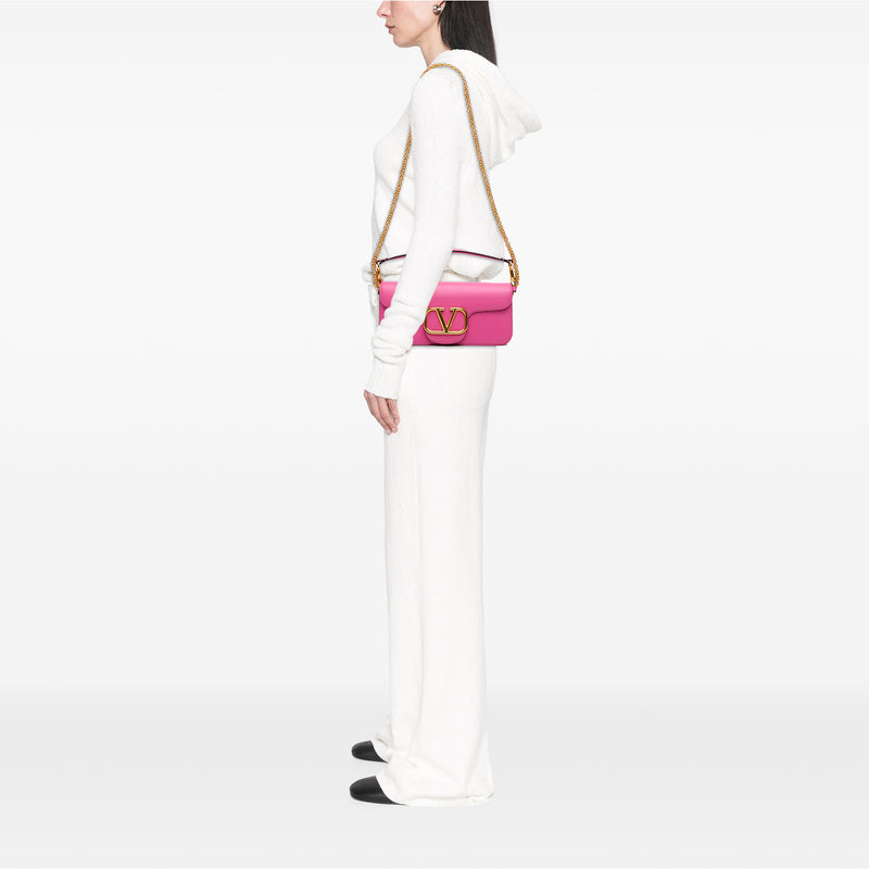 Medium Calfskin VLogo Loco Satchel - Image 6