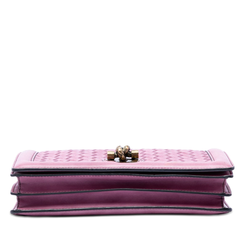 Nappa Intrecciato Olimpia Knot Shoulder Bag - Image 3