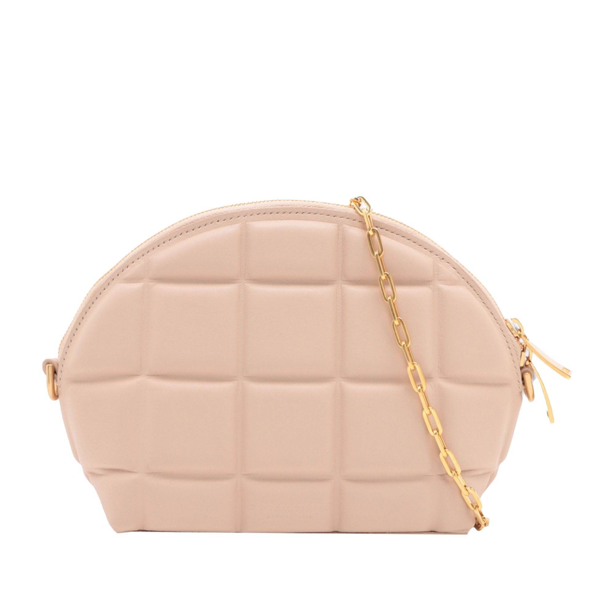 Mini Padded Nappa Half Moon Chain Crossbody - Image 1