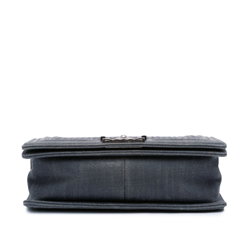 Medium Embossed Denim Boy Flap - Image 3