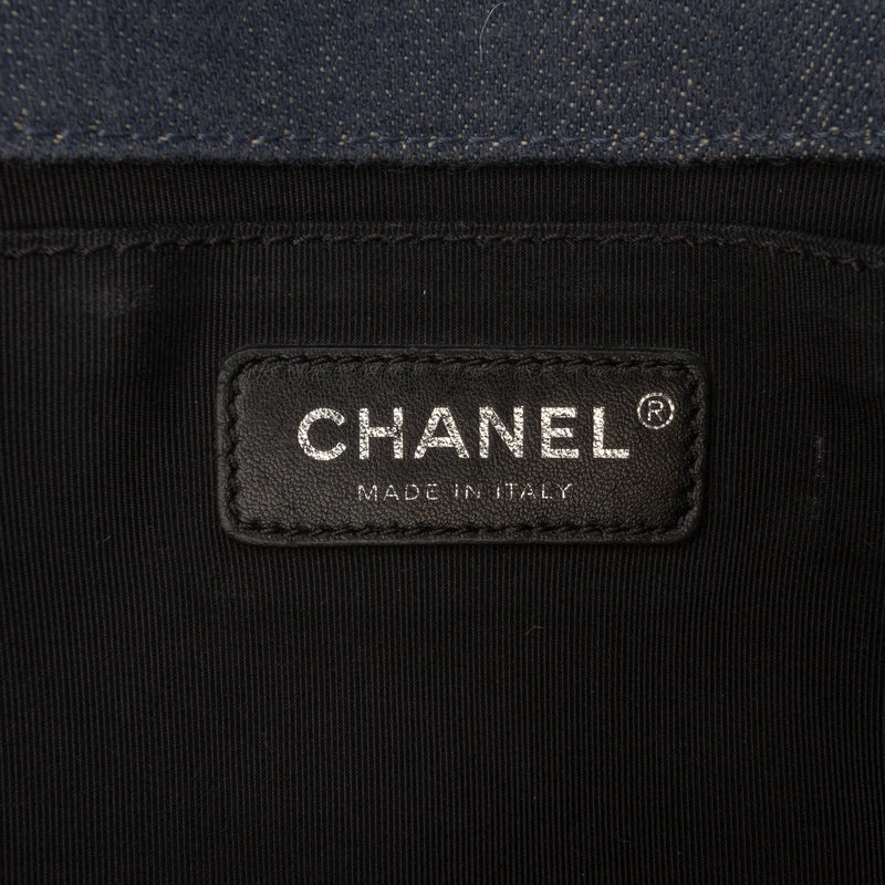 Medium Embossed Denim Boy Flap - Image 5