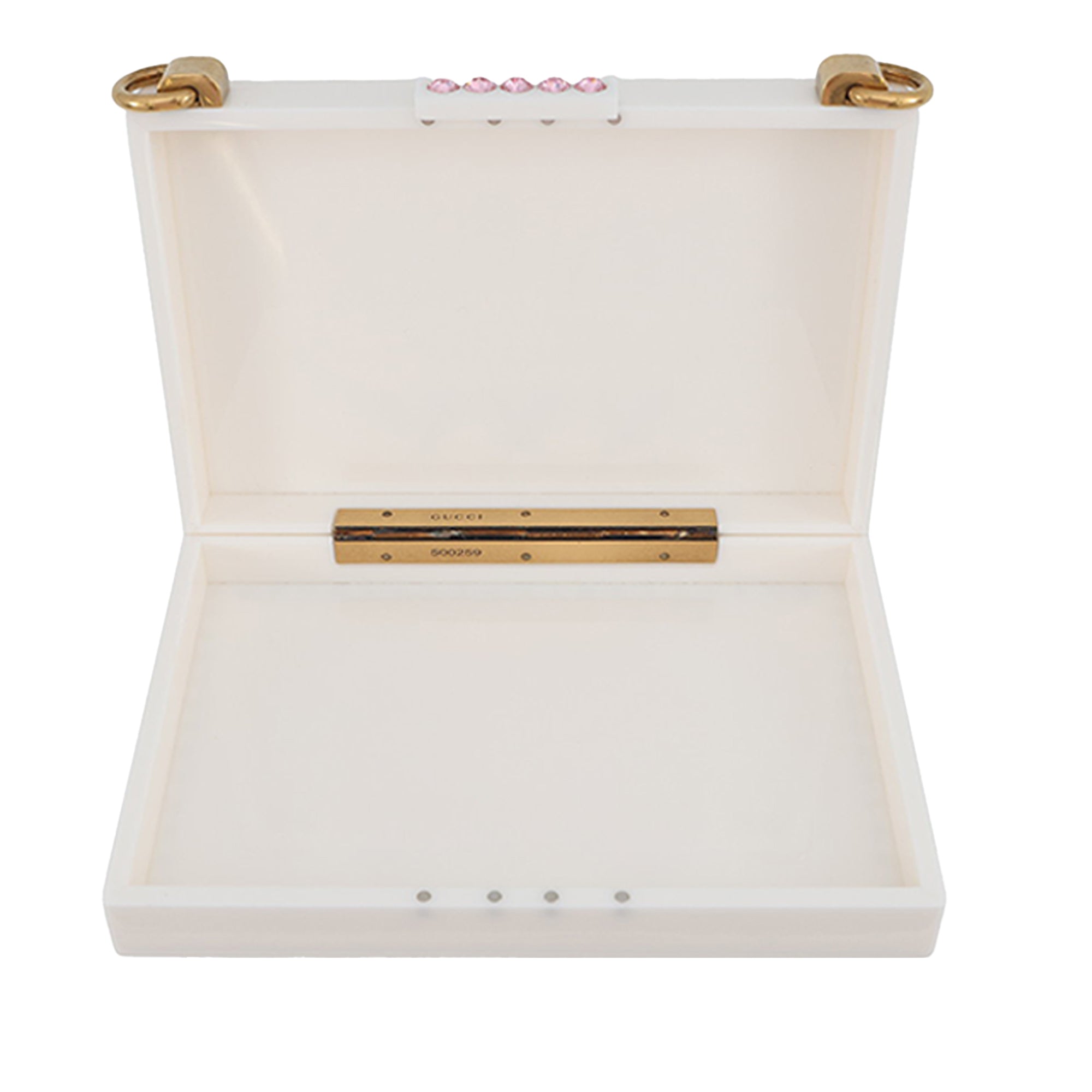 Acrylic Crystal Cat Face Box Clutch On Chain - Image 4