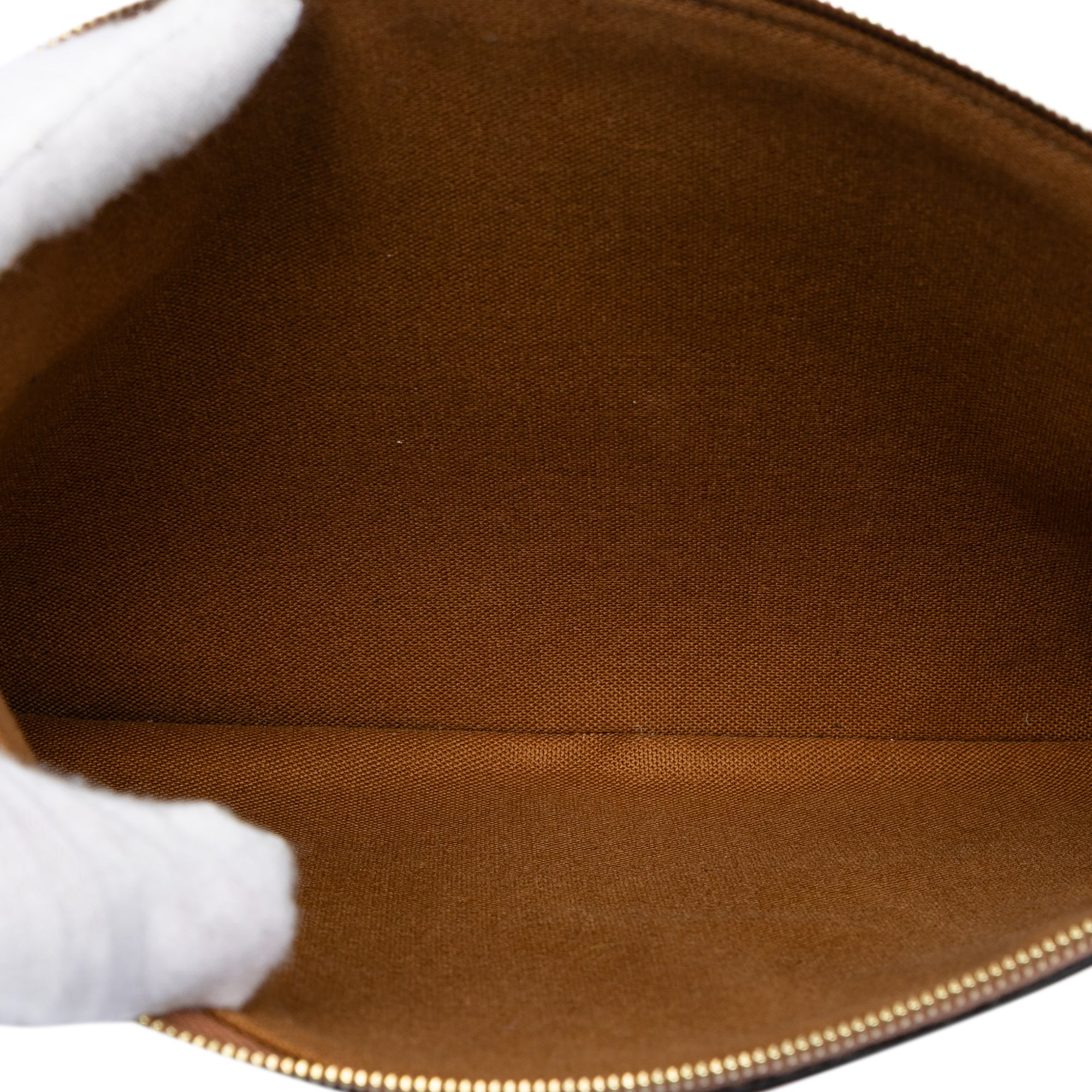 Small Triomphe Coated Canvas Clutch - Image 4