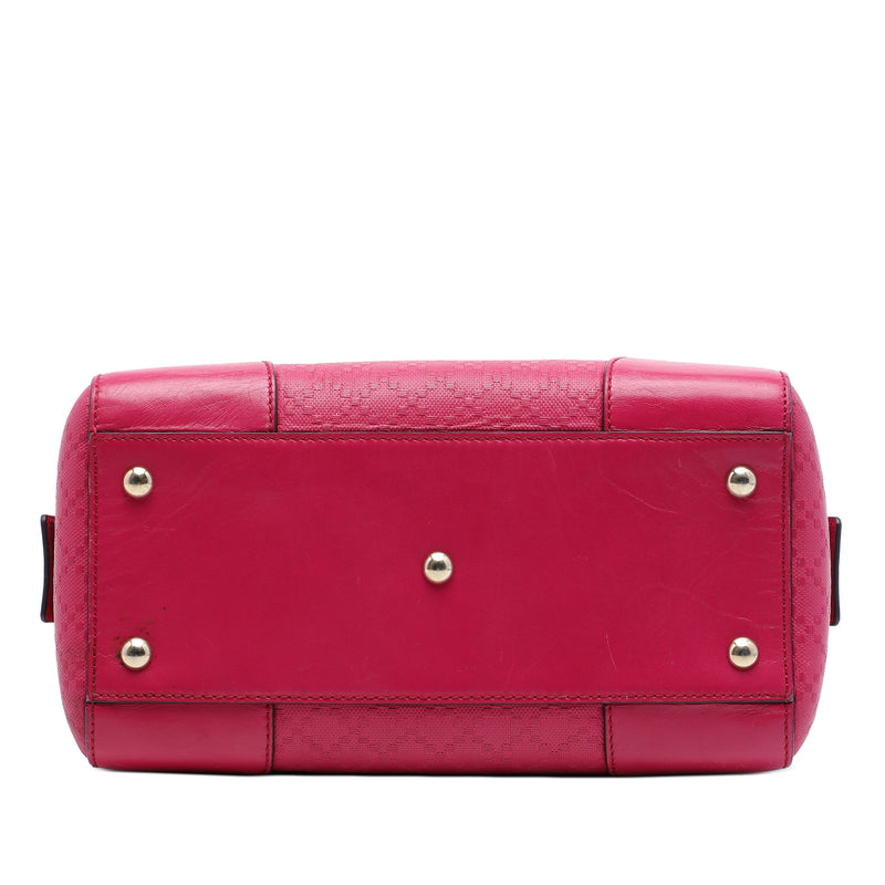 Diamante Bright Calfskin Boston Bag - Image 3
