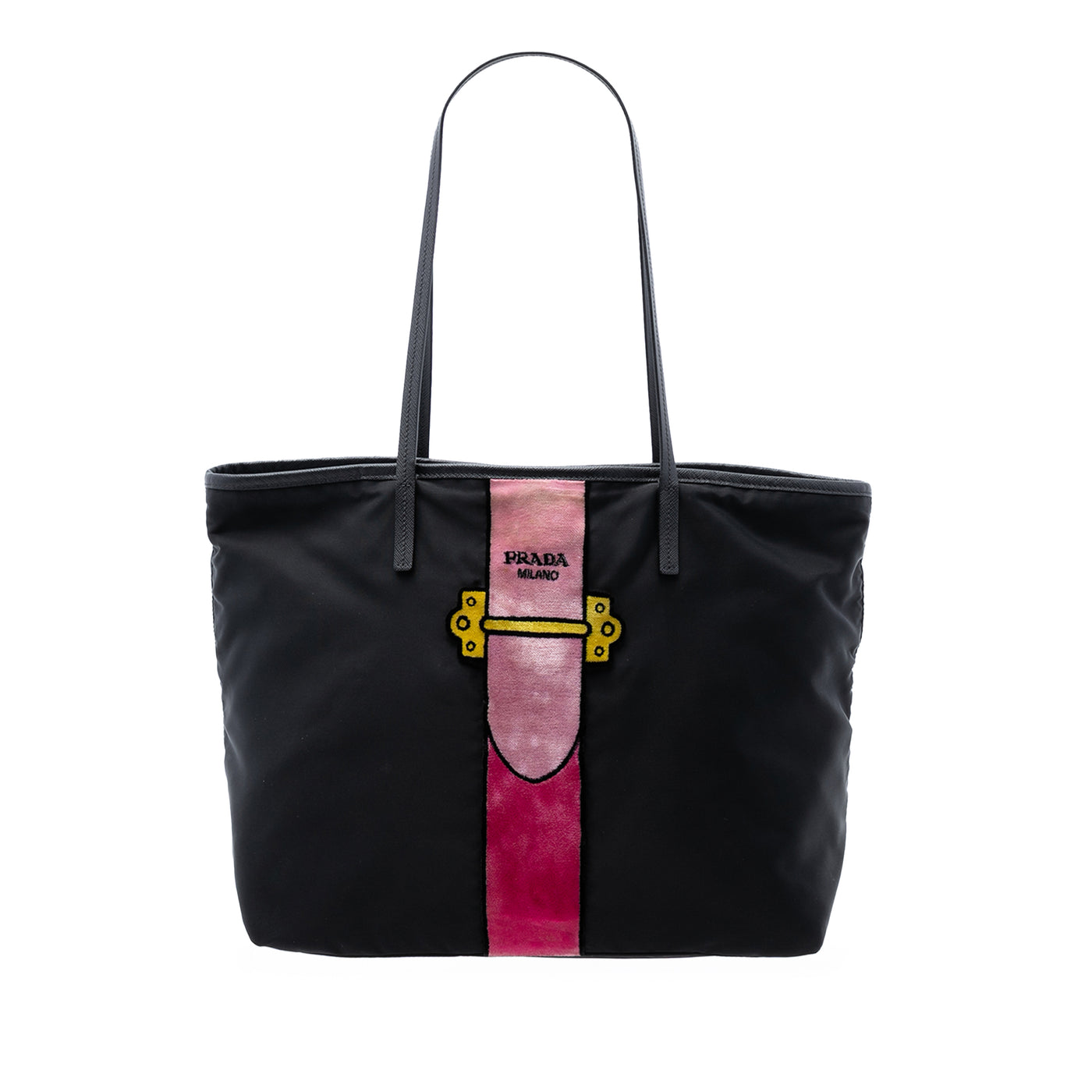Tessuto Velluto Ricamo Trompe L oeil Tote - Image 1