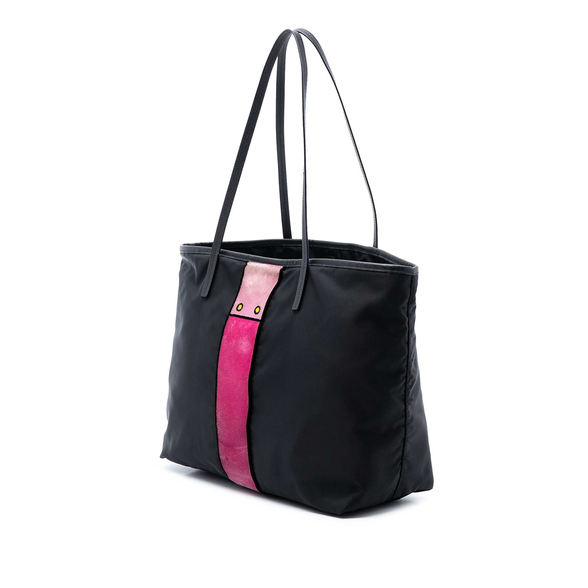 Tessuto Velluto Ricamo Trompe L oeil Tote - Image 2