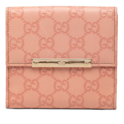 Guccissima Metal Bar French Flap Wallet - Image 1