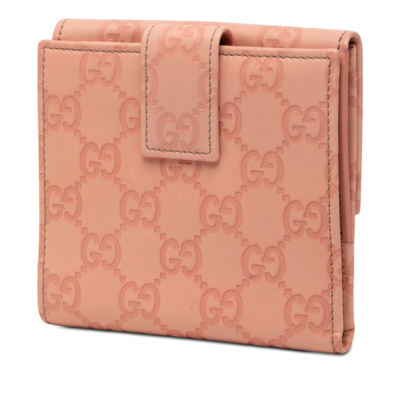 Guccissima Metal Bar French Flap Wallet - Image 2
