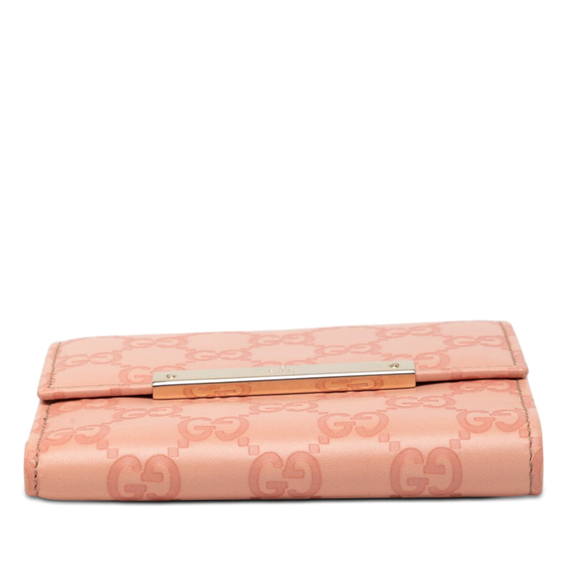 Guccissima Metal Bar French Flap Wallet - Image 3