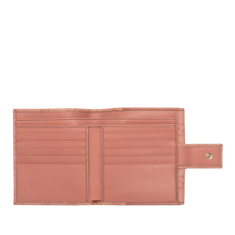 Guccissima Metal Bar French Flap Wallet - Image 4