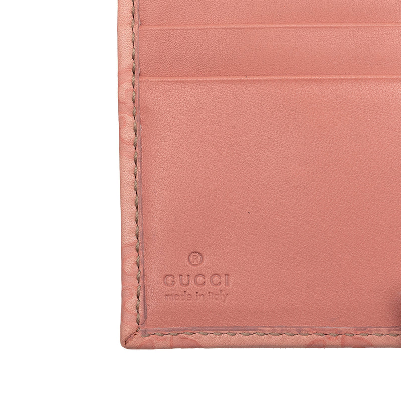 Guccissima Metal Bar French Flap Wallet - Image 5