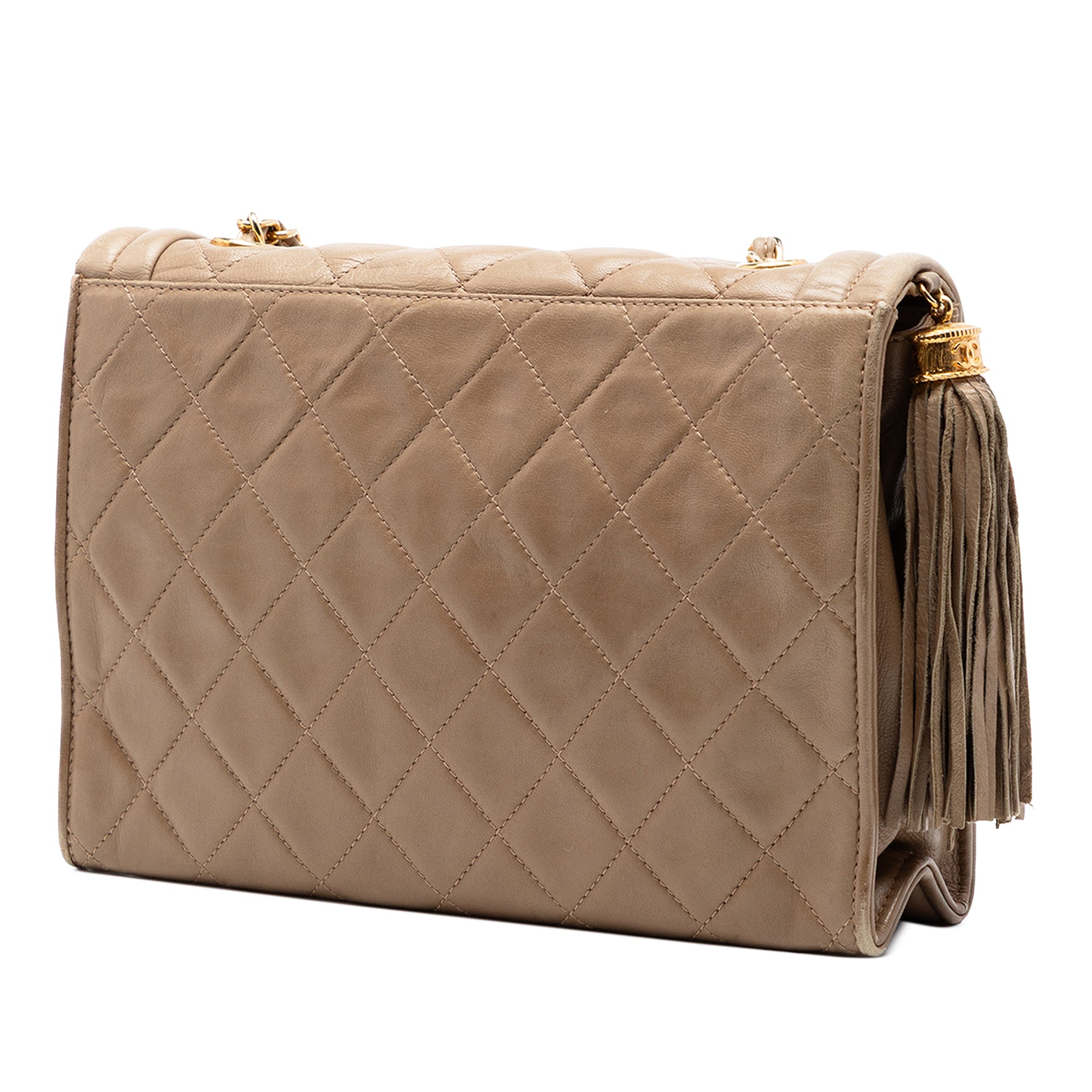 Quilted Lambskin Tassel Flap - Image 2