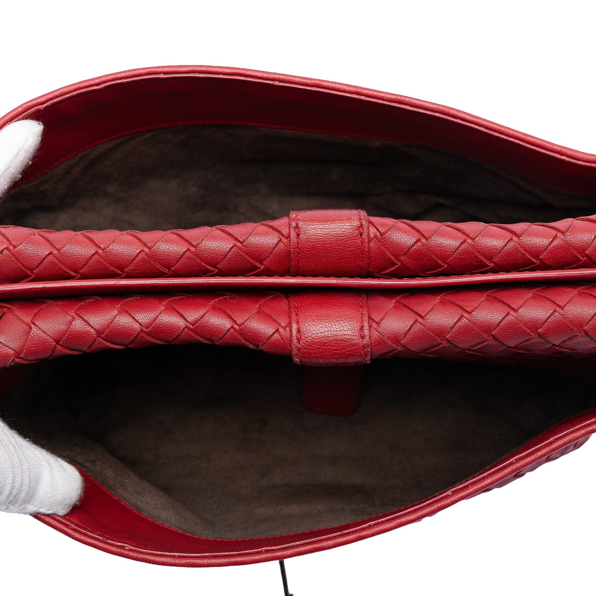 Nappa Intrecciato Double Sided Flap Messenger Bag - Image 4