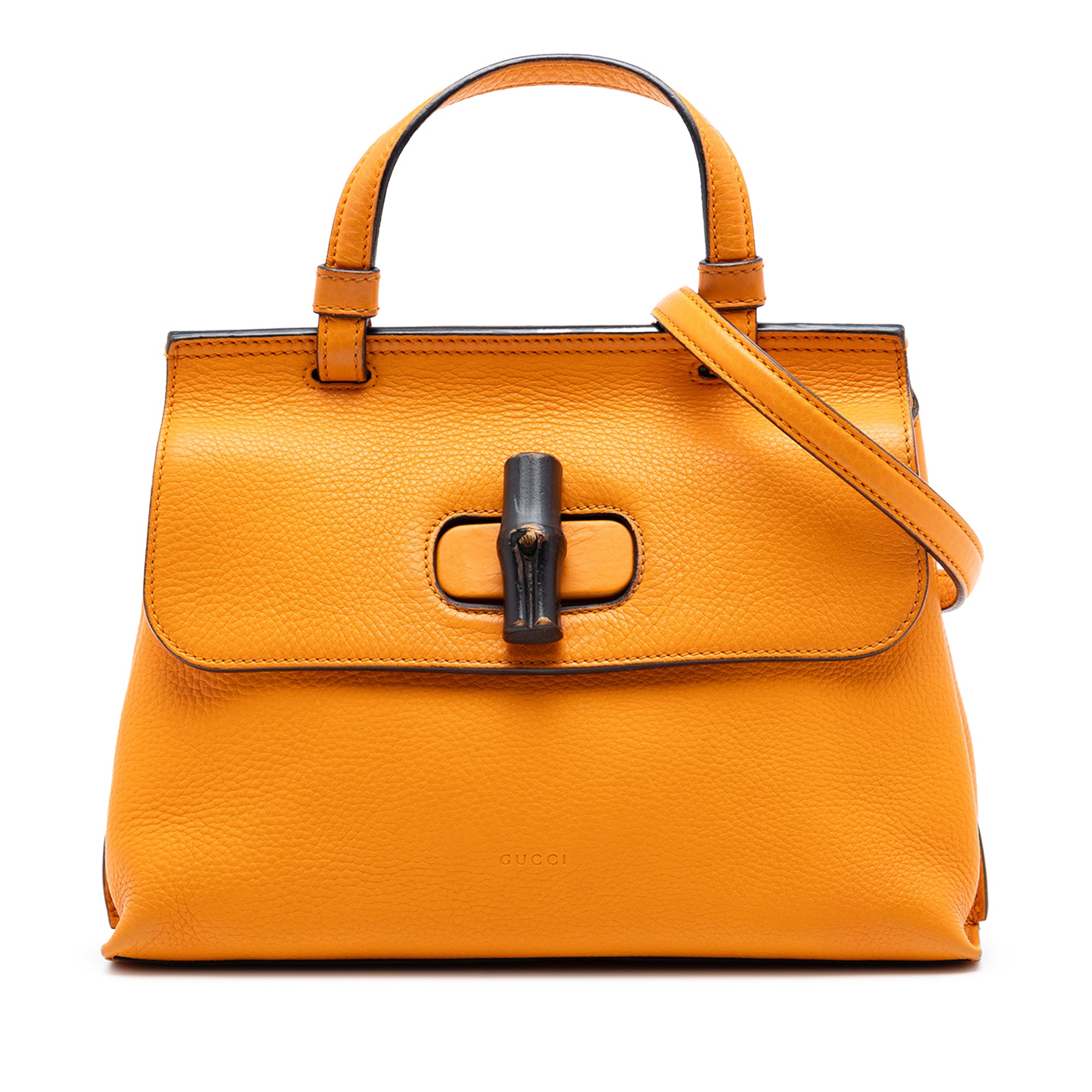 Small Calfskin Bamboo Daily Satchel - Image 1