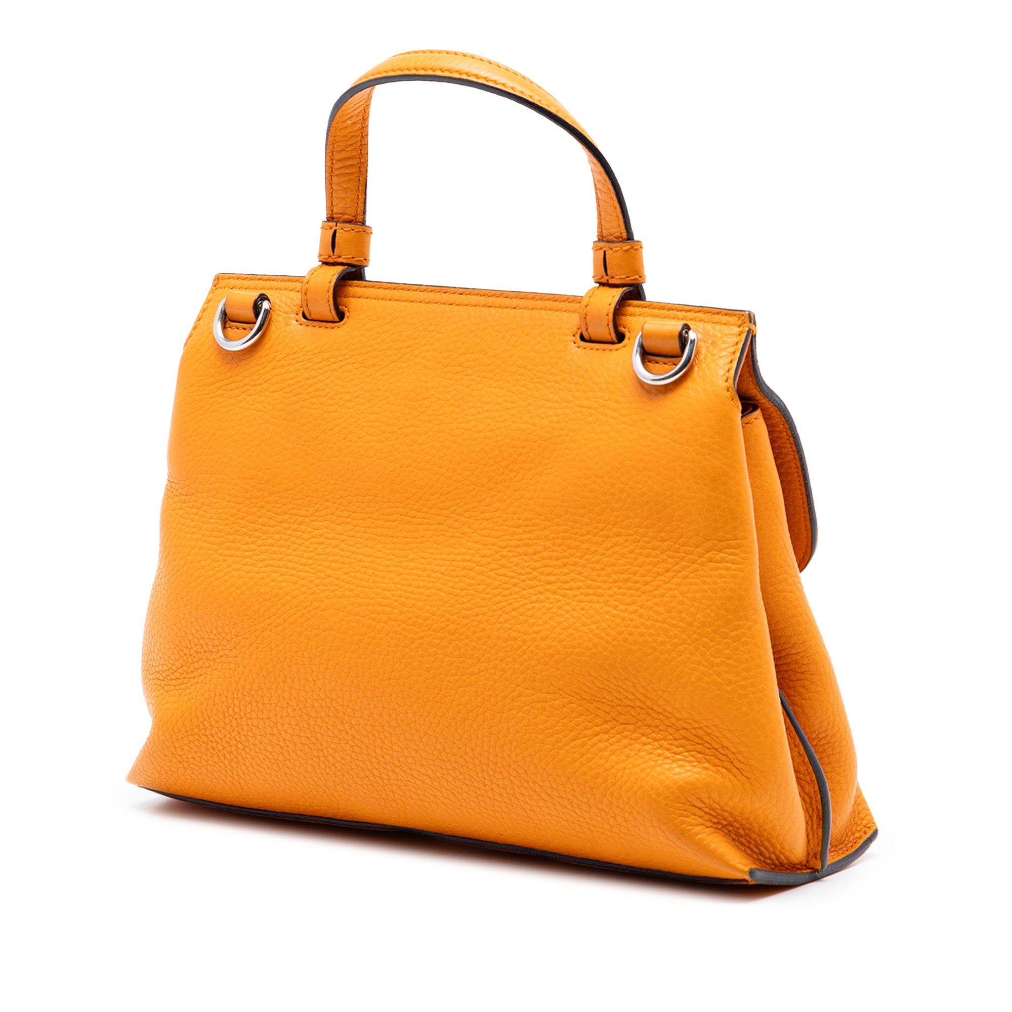 Small Calfskin Bamboo Daily Satchel - Image 2