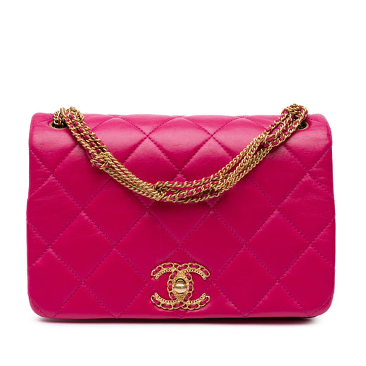 Small Quilted Lambskin On And On Chain Flap - Image 1