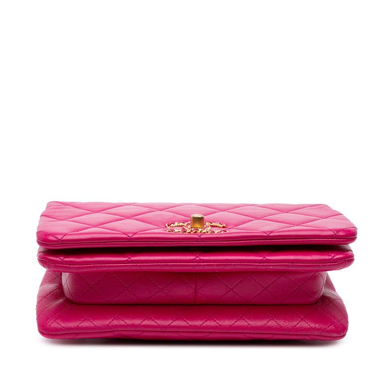 Small Quilted Lambskin On And On Chain Flap - Image 3