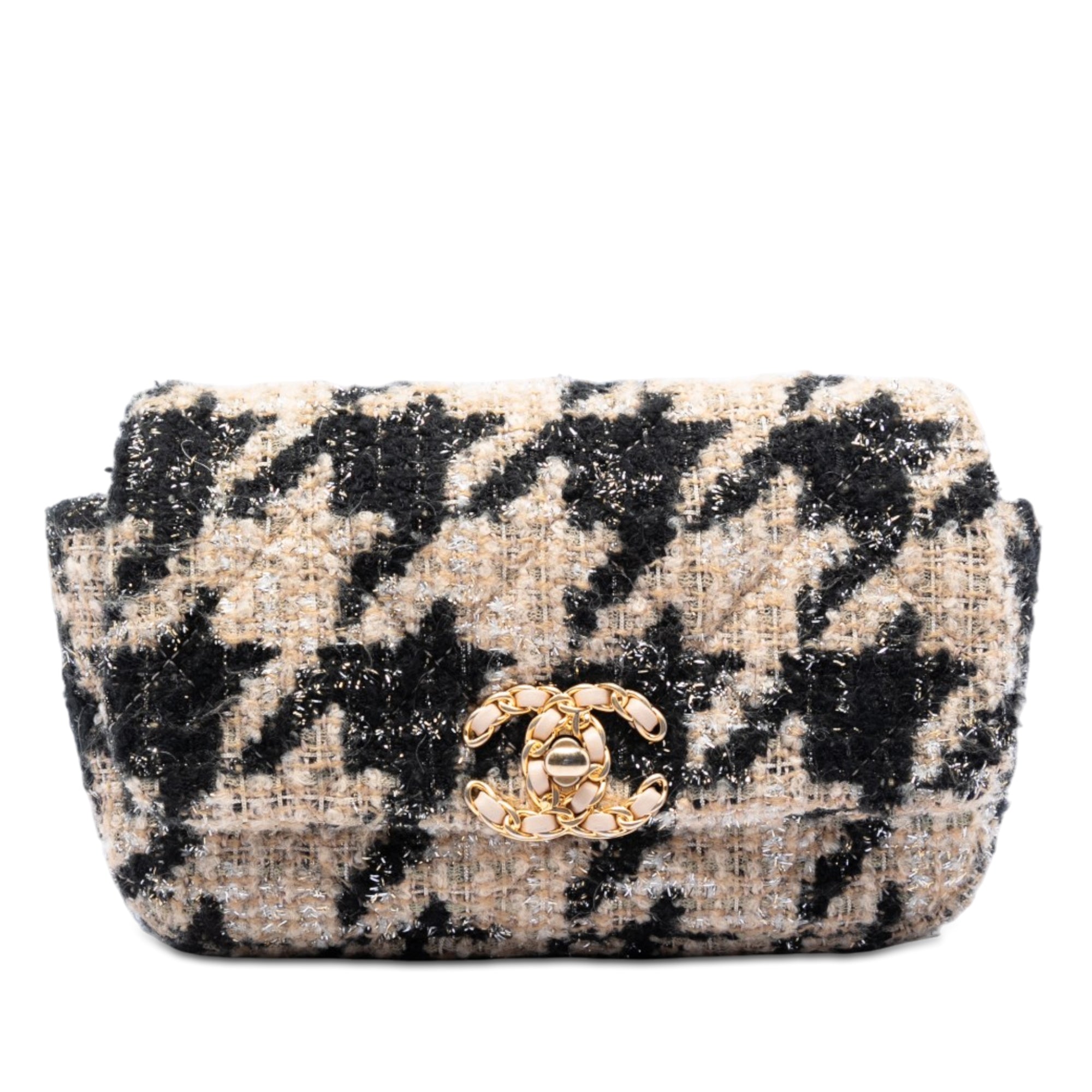 Houndstooth Tweed 19 Belt Bag - Image 1