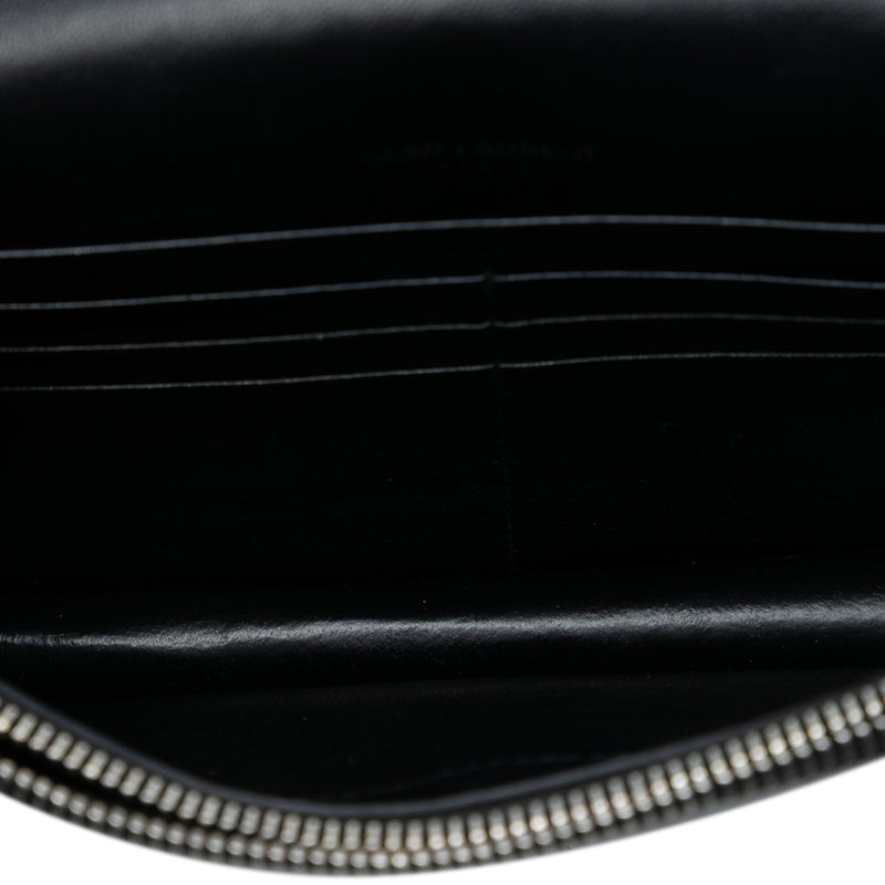 Medium Croc Embossed Leather Kate Tassel Crossbody - Image 4