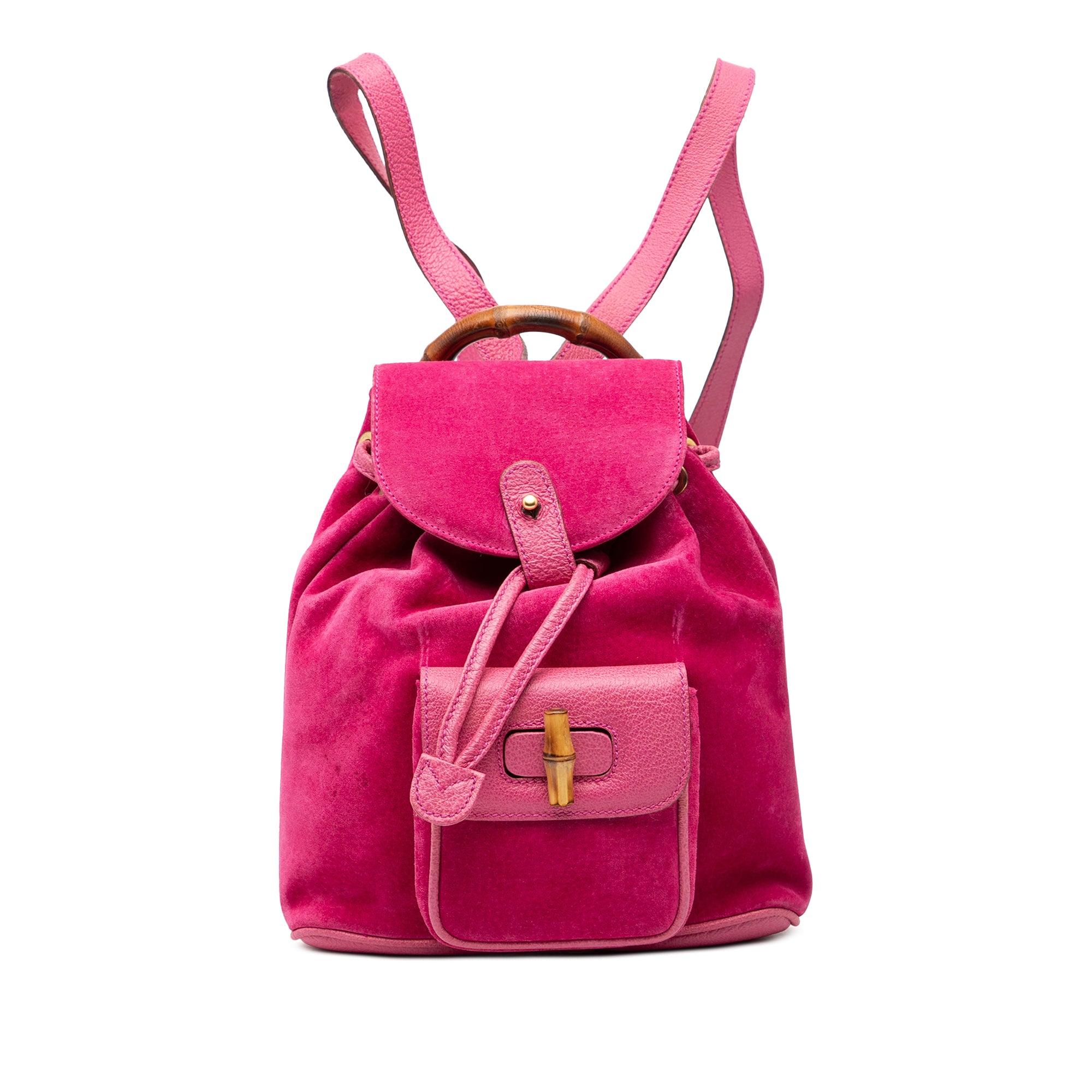 Suede Bamboo Backpack - Image 1
