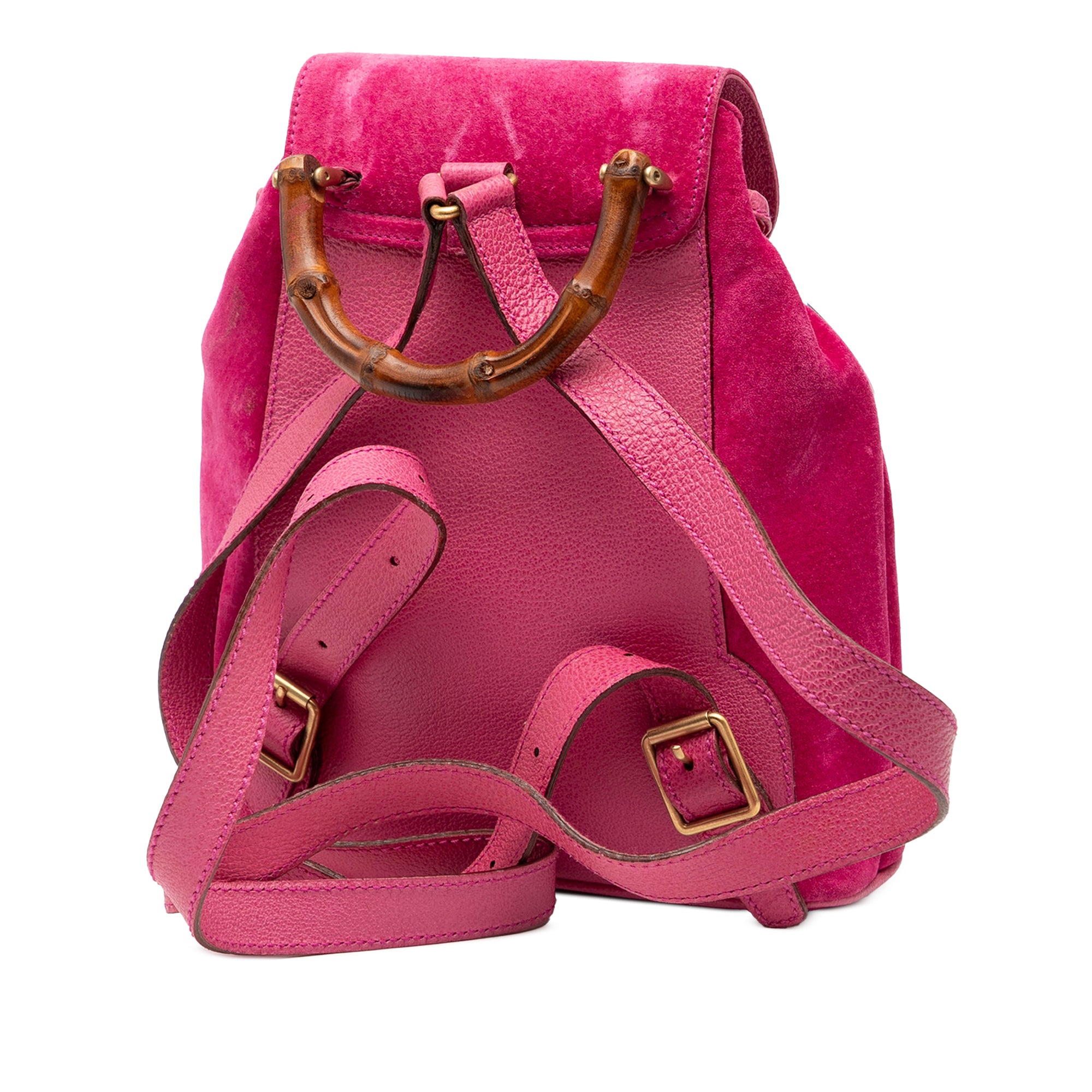 Suede Bamboo Backpack - Image 2