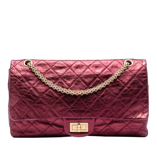 Quilted Metallic Lambskin Reissue 2.55 Double Flap 227 - Image 1