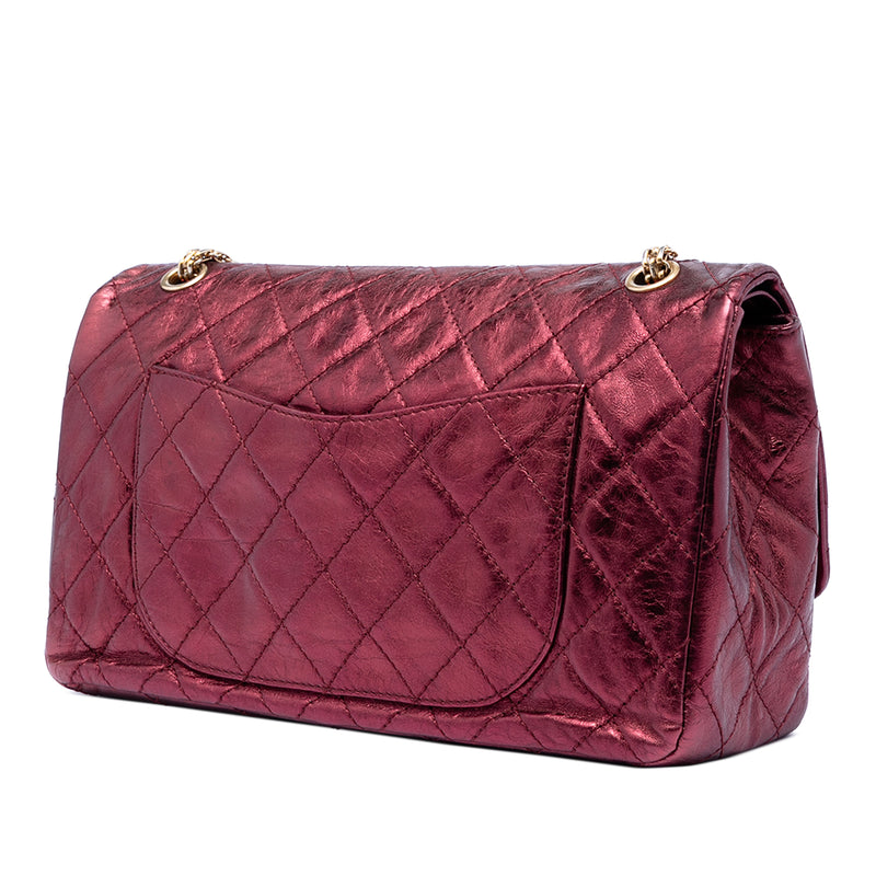 Quilted Metallic Lambskin Reissue 2.55 Double Flap 227 - Image 2