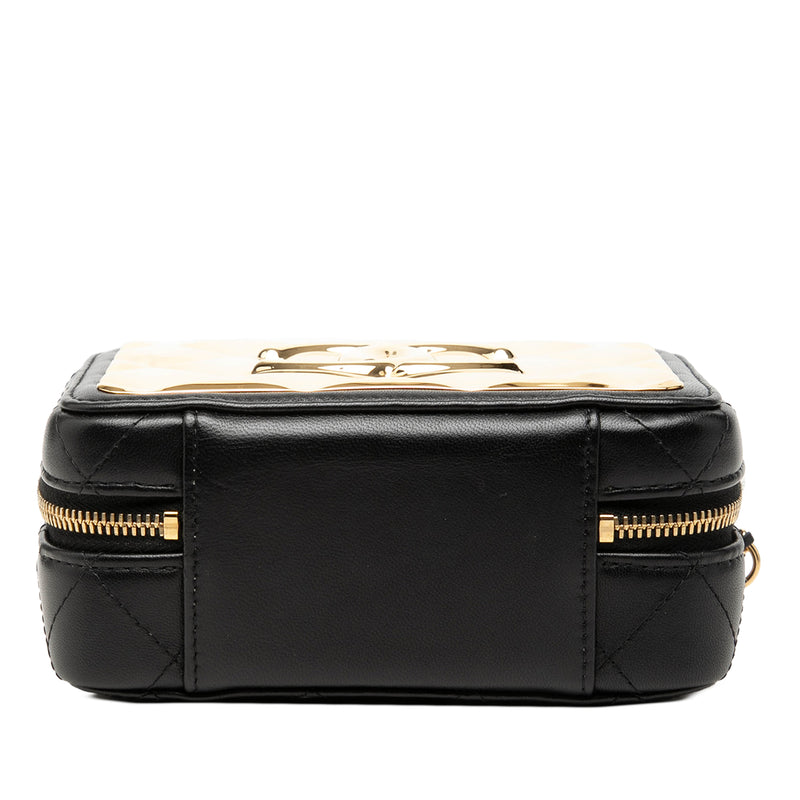 Mini CC Quilted Lambskin and Golden Plate Vanity Crossbody - Image 3
