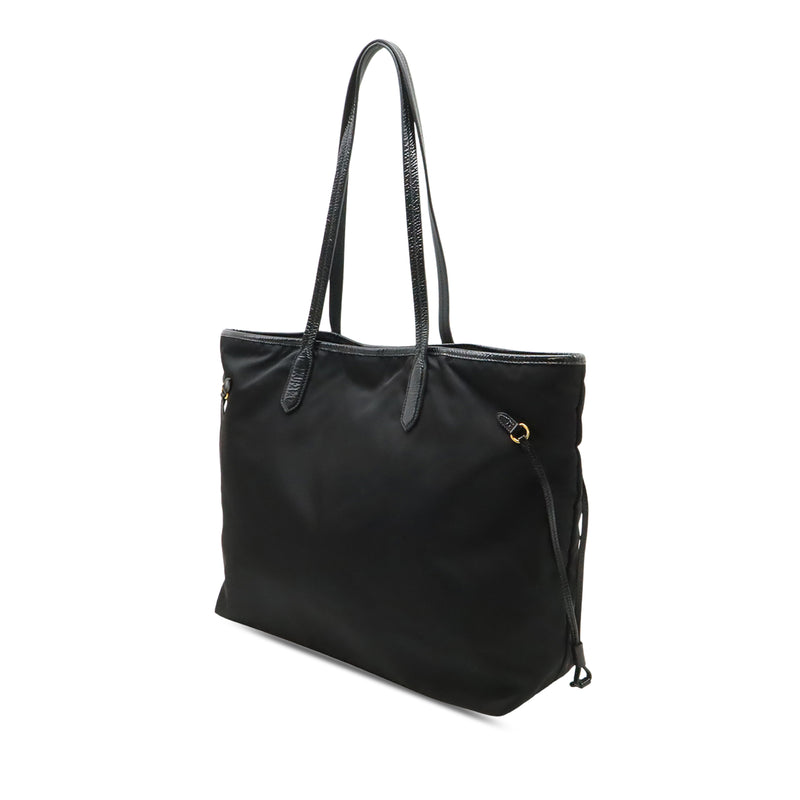 Patent Trimmed Tessuto Tote - Image 2