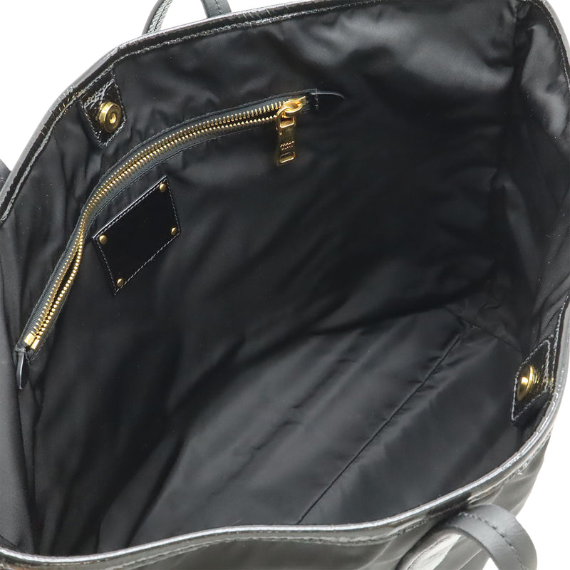 Patent Trimmed Tessuto Tote - Image 3
