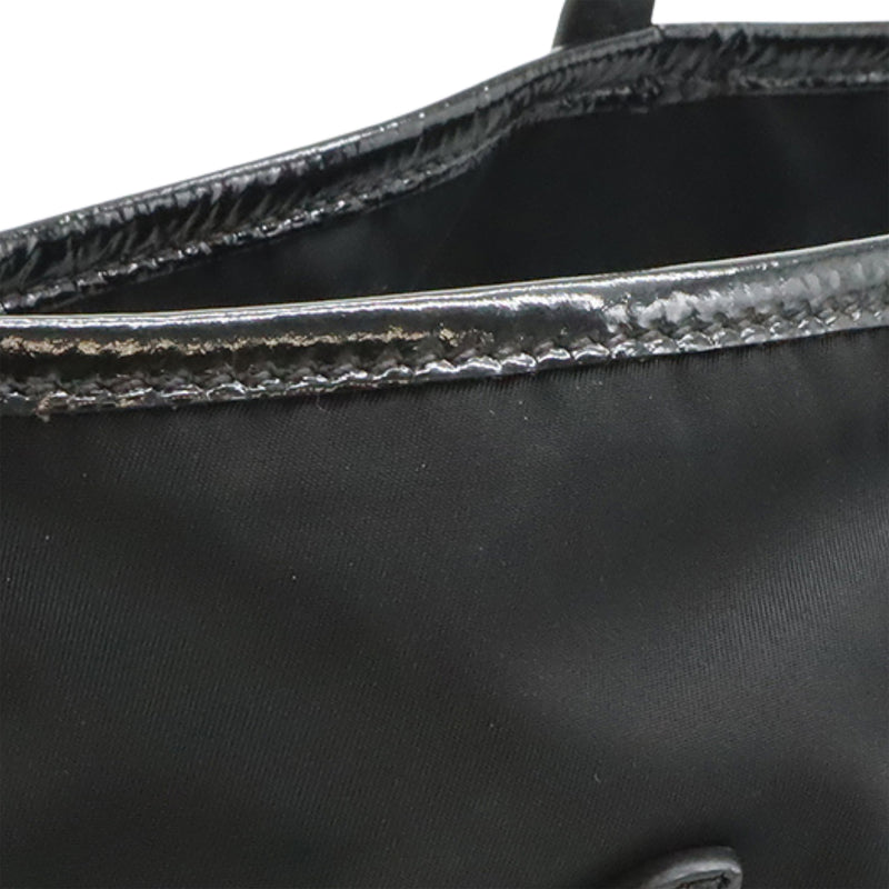 Patent Trimmed Tessuto Tote - Image 5