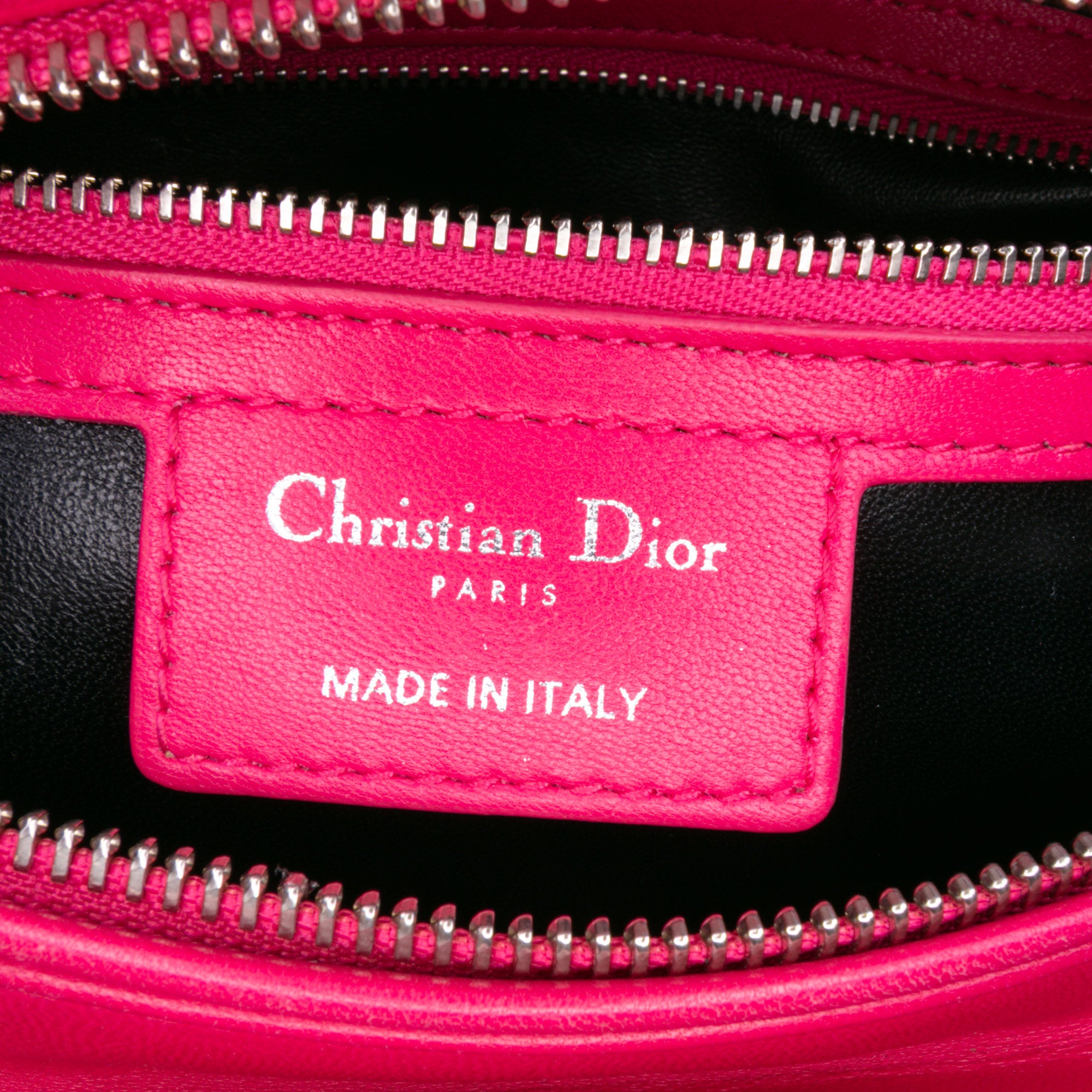 Large Tricolor Lambskin Cannage Lady Dior - Image 5