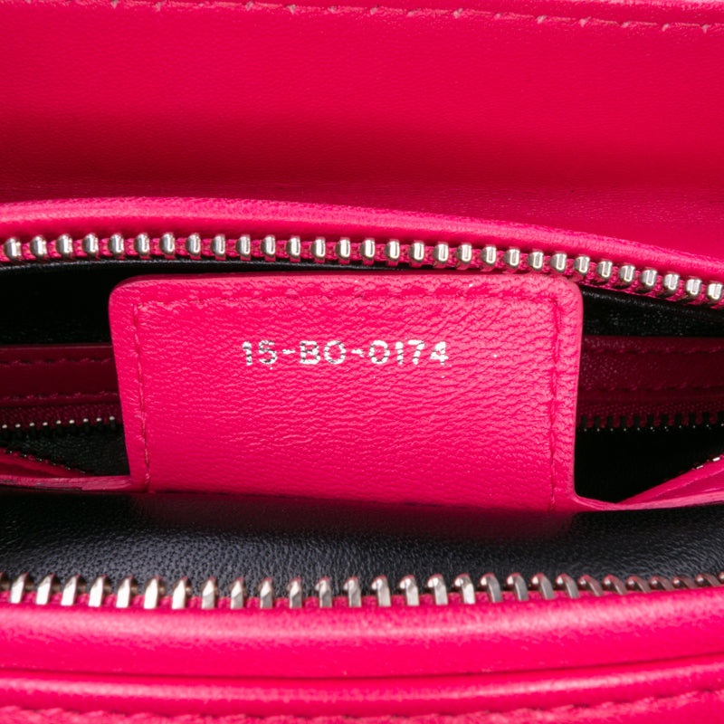 Large Tricolor Lambskin Cannage Lady Dior - Image 6