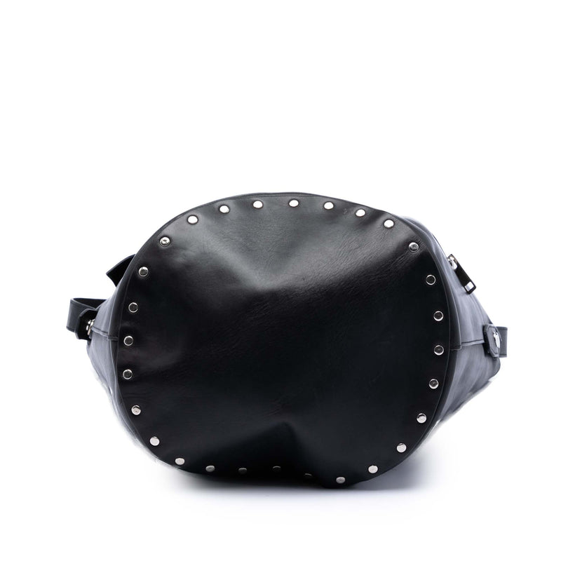 Leather Biker Bucket Bag - Image 3