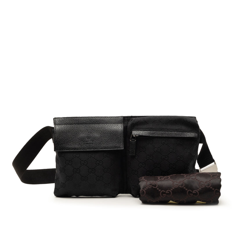 GG Canvas Double Pocket Belt Bag - Image 8