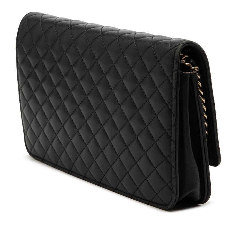 Quilted Lambskin Crest Wallet On Chain - Image 2