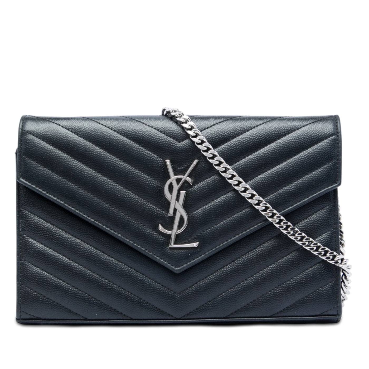 Grain De Poudre Chevron Cassandre Envelope Chain Wallet - Image 1