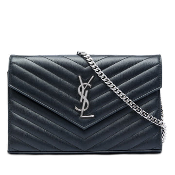 Grain De Poudre Chevron Cassandre Envelope Chain Wallet - Image 1