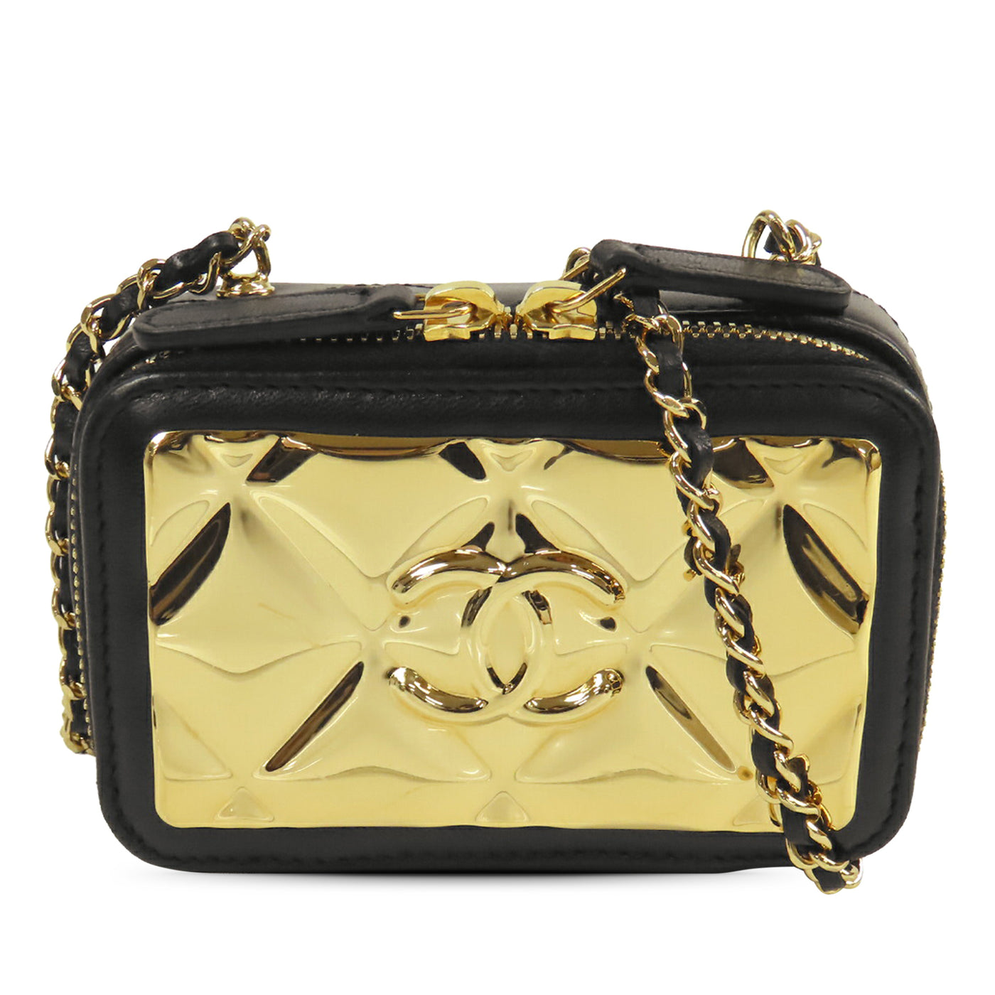 Extra Mini CC Quilted Golden Plate Vanity Crossbody - Image 1